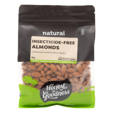 Natural Raw Almonds Insecticide-Free 1kg by HONEST TO GOODNESS