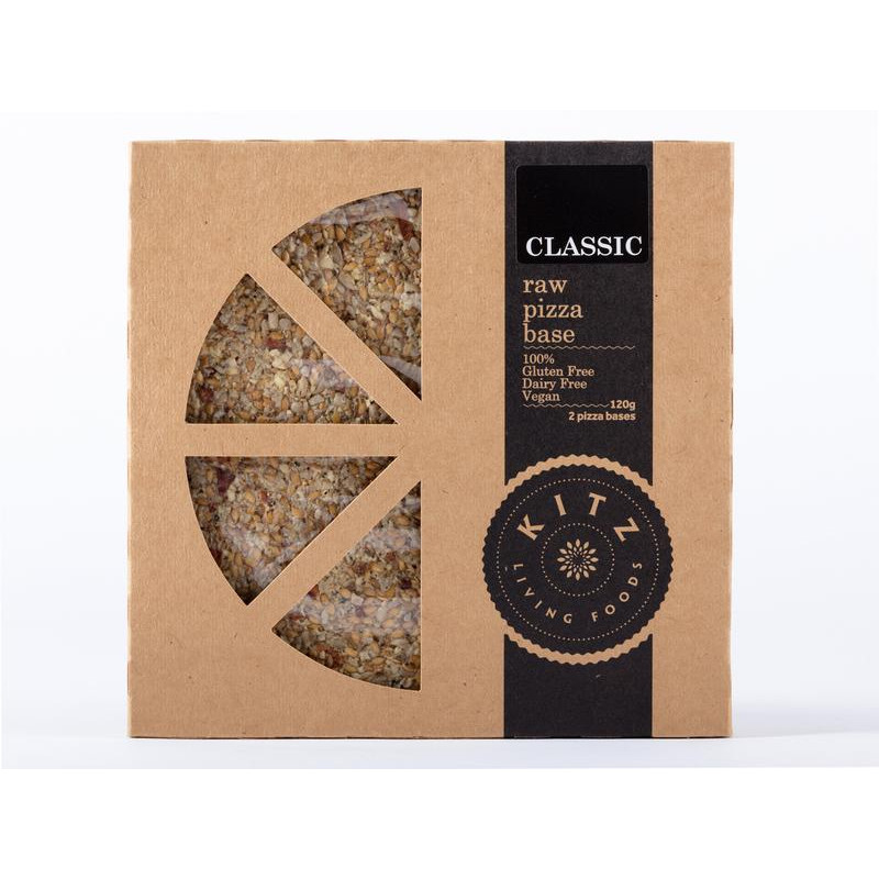 Raw Pizza Base - Classic 120g (2) by KITZ LIVING FOODS