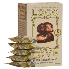 Butter Caramel Pecan 5 Pack 5x35g by LOCO LOVE