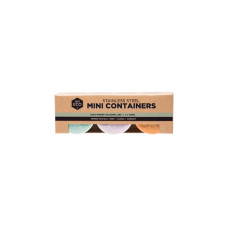 Stainless Steel Mini Containers Pastel (3 x 60ml) by EVER ECO