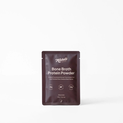 Bone Broth Protein Powder Chocolate 30g by MITCHELLS