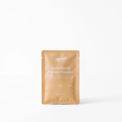Bone Broth Protein Powder Salted Caramel 30g by MITCHELLS