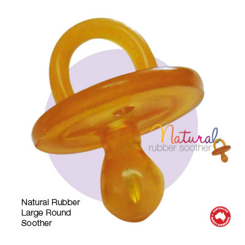 Large Round Soother (6mths+) by NATURAL RUBBER SOOTHERS