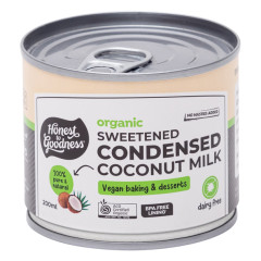Organic Sweetened Condensed Coconut Milk 200ml by HONEST TO GOODNESS