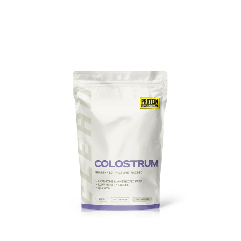 Colostrum (Grass Fed) 20% Immunoglobulin (IgG) 200g by PROTEIN SUPPLIES AUST.
