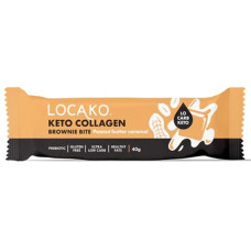 Keto Collagen Brownie Bite Peanut Butter Caramel 40g by LOCAKO