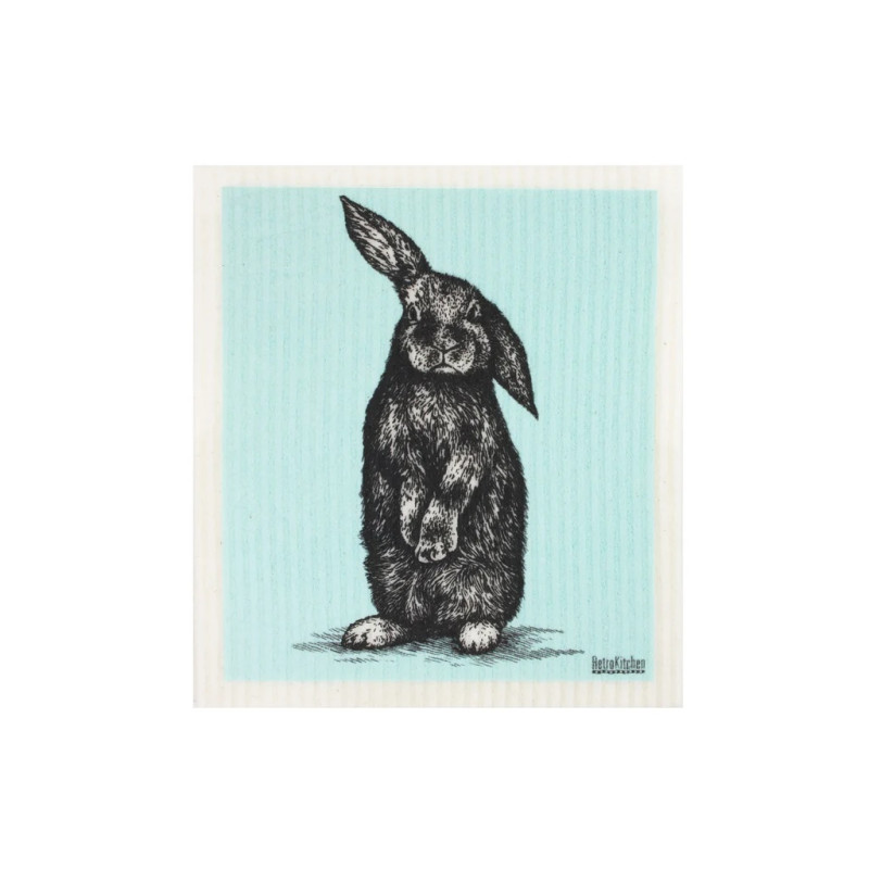 100% Biodegradable Dishcloth - Rabbit by RETRO KITCHEN