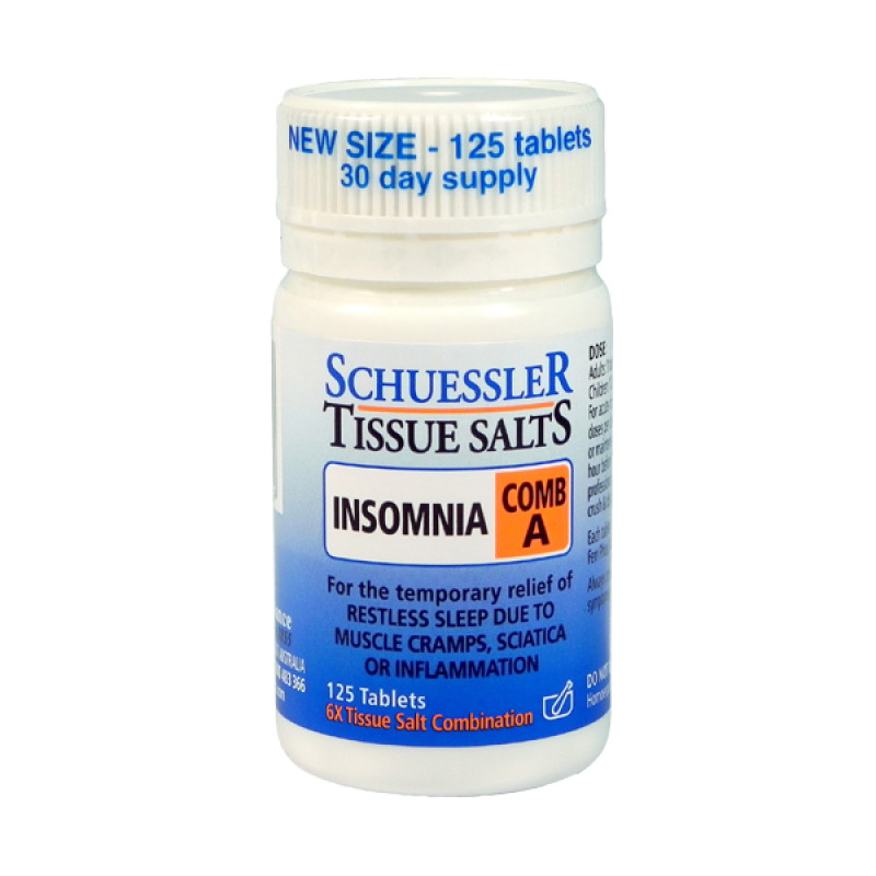 Tissue Salts Insomnia Tablets (125) by MARTIN & PLEASANCE