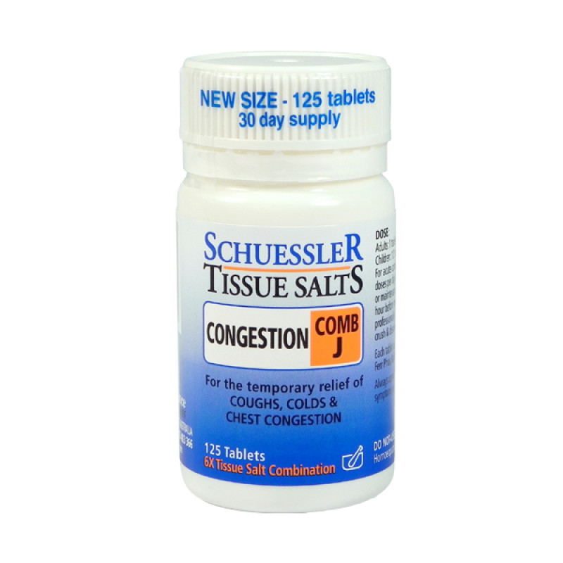 Tissue Salts Congestion (Combination J) Tablets (125) by MARTIN & PLEASANCE