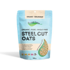 Organic Wheat Free Steel Cut Oats 700g by SPLENDOR GARDEN