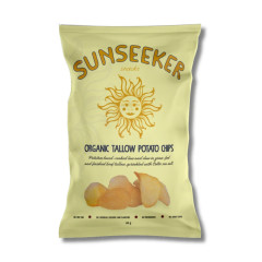 Organic Grass-Fed Beef Tallow Potato Chips 140g by SUNSEEKER SNACKS