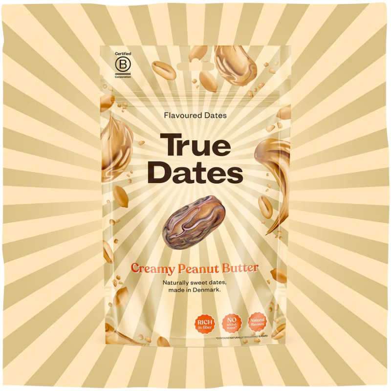 Creamy Peanut Butter Flavoured Dates 100g by TRUE DATES