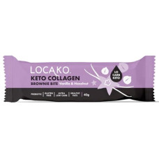 Keto Collagen Brownie Bite Vanilla & Hazelnut 40g by LOCAKO