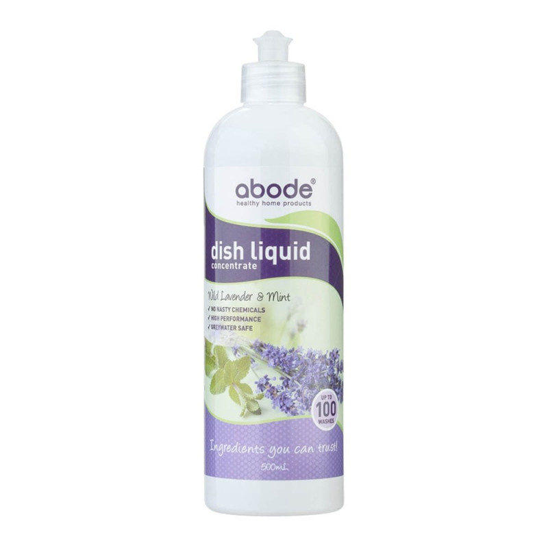 Dish Liquid Concentrate - Wild Lavender & Mint 500ml by ABODE Dish Liquid Concentrate - Wild Lavender & Mint 500ml by ABODE