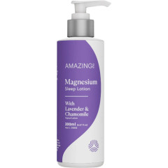 Magnesium Sleep Lotion With Lavender & Chamomile 200ml by AMAZING OILS