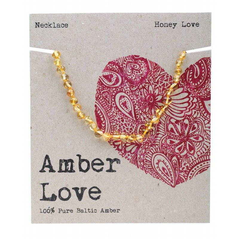 Amber Necklace Honey Love (Child 33cm) by AMBER LOVE