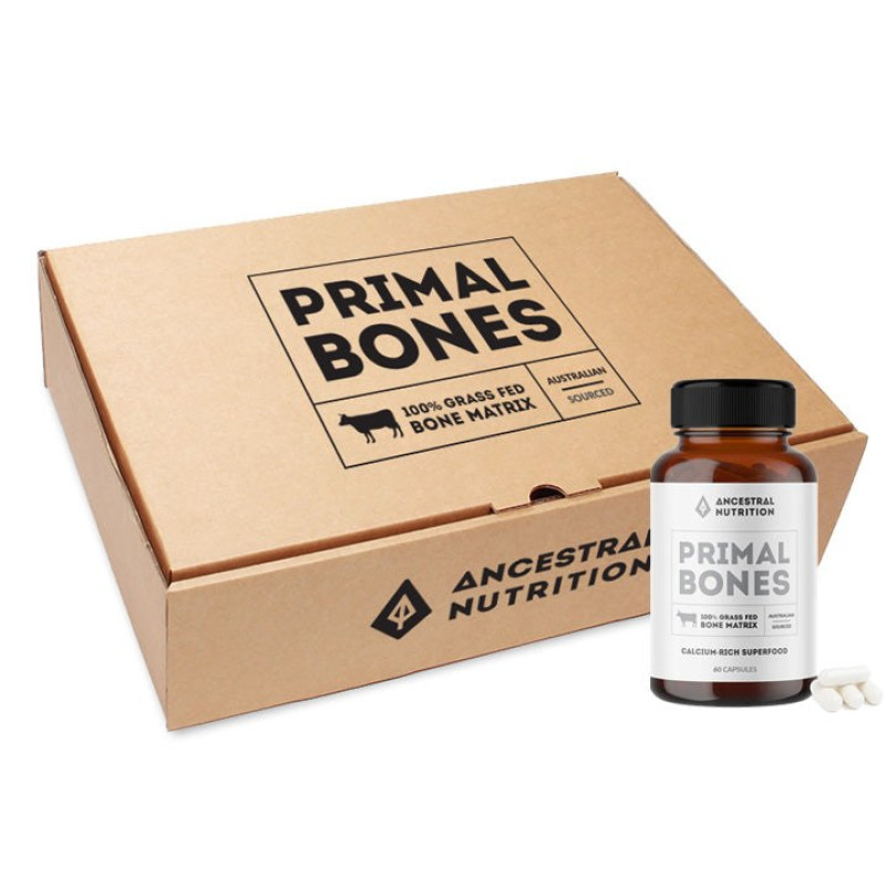Primal Bones 100% Grass Fed Bone Matrix Capsules (60) by ANCESTRAL NUTRITION Primal Bones 100% Grass Fed Bone Matrix Capsules (60) by ANCESTRAL NUTRITION
