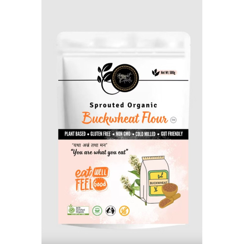 Sprouted Organic Buckwheat Flour 500g by ANCIENT RITUALS Sprouted Organic Buckwheat Flour 500g by ANCIENT RITUALS