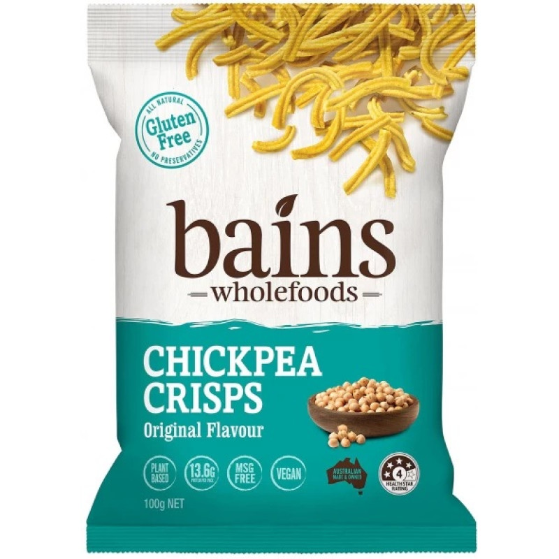 Chickpea Crisps Original 100g by BAINS WHOLEFOODS