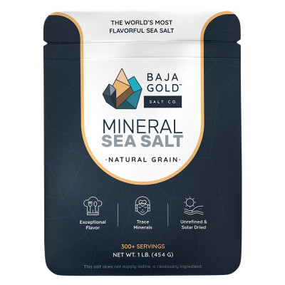 Mineral Sea Salt Coarse 450g by BAJA GOLD SALT CO