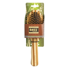 Bamboo Wood Hair Brush Small Oval by BASS BRUSHES