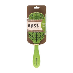 Eco-Flex Detangler Hair Brush Green by BASS BRUSHES
