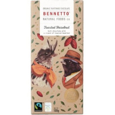 Toasted Hazelnut Organic Fairtrade Chocolate 100g by BENNETTO