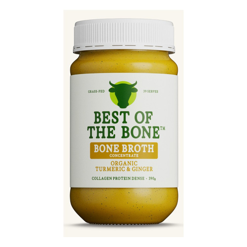 Organic Turmeric, Ginger, Black Pepper Beef Bone Broth Concentrate 390g by BEST OF THE BONE Organic Turmeric, Ginger, Black Pepper Beef Bone Broth Concentrate 390g by BEST OF THE BONE