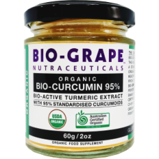 Organic Bio-Curcumin 95% 60g by BIO-GRAPE NUTRACEUTICALS