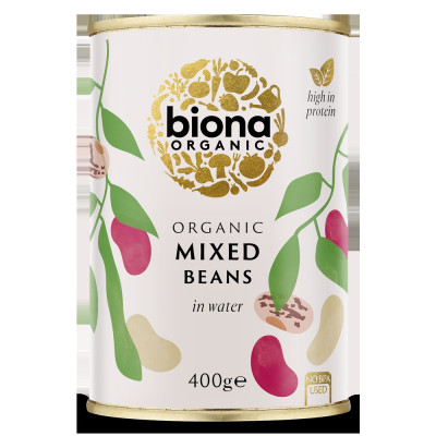 Organic Mixed Beans Can 400g by BIONA