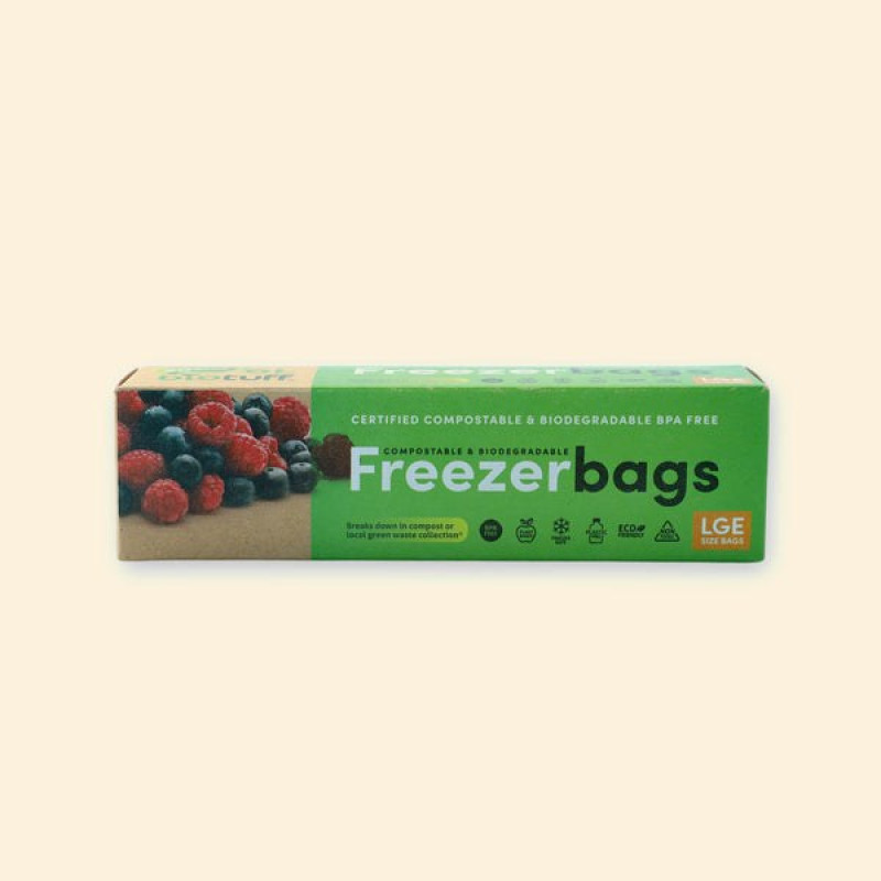 Compostable Freezer Bags Large 6L x 20 by BIOTUFF