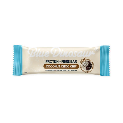 Protein & Fibre Bar Coconut Choc Chip 50g by BLUE DINOSAUR