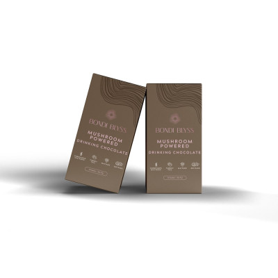 Mushroom Powered Premium Drinking Chocolate Sachets 10 x 35g by BONDI BLYSS
