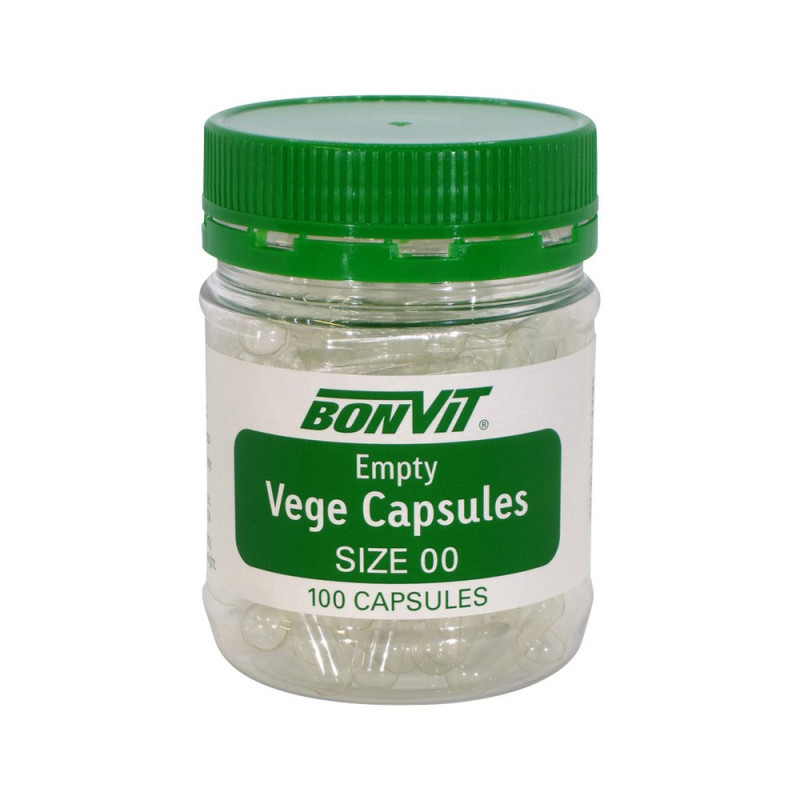 Empty Vege Capsule Size 00 (100) by BONVIT Empty Vege Capsule Size 00 (100) by BONVIT