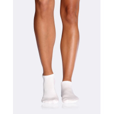 Womens Sports Ankle Sock - White / 3-9 by BOODY