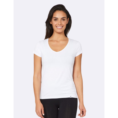 V-Neck T-Shirt - White / L by BOODY
