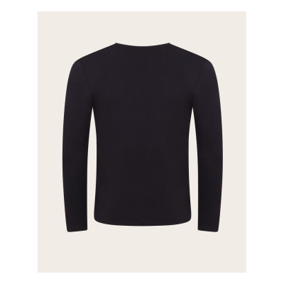 Men's Long Sleeve Crew T-Shirt - Black / L by BOODY