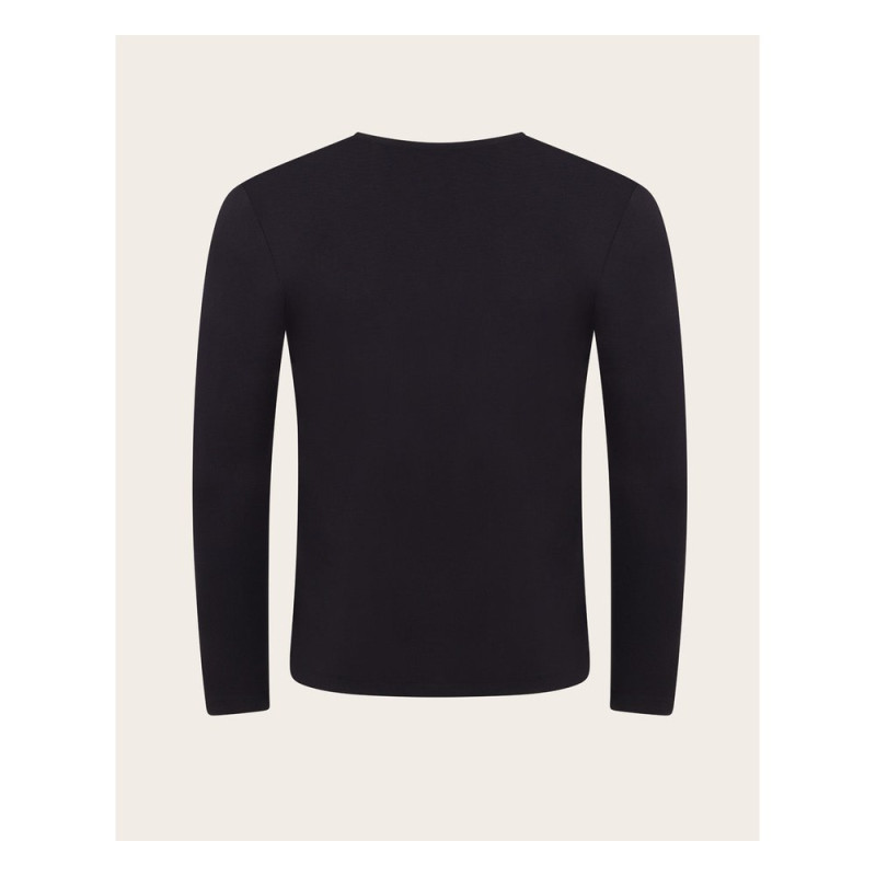 Men's Long Sleeve Crew T-Shirt - Black / S by BOODY Men's Long Sleeve Crew T-Shirt - Black / S by BOODY