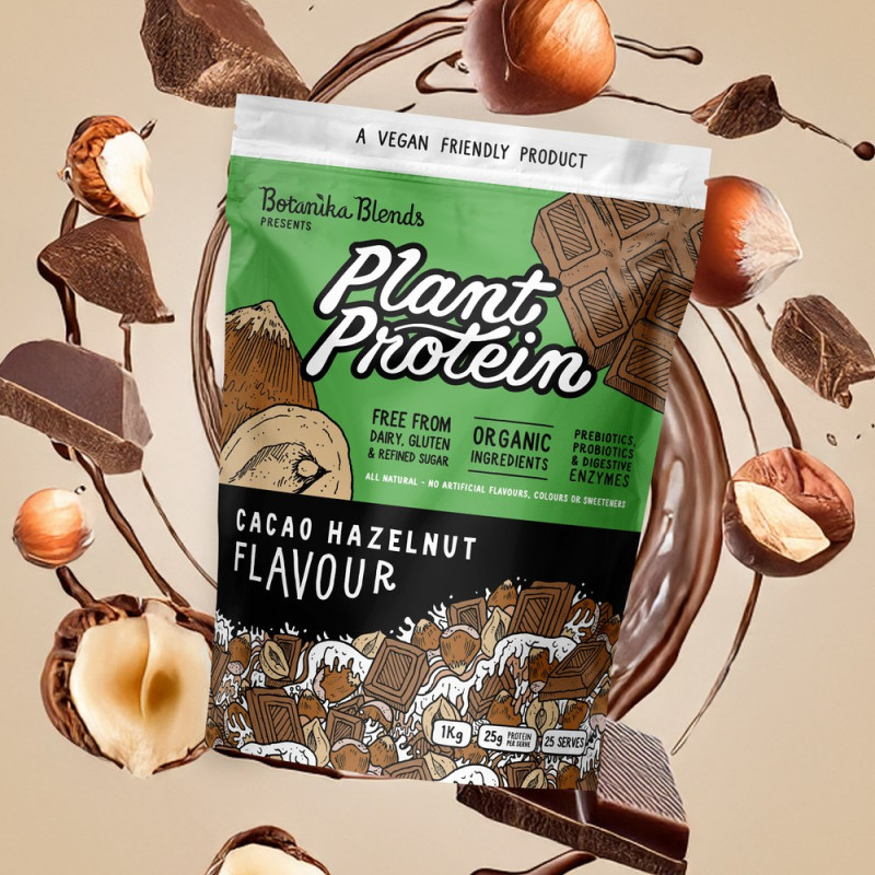 Plant Protein - Cacao Hazelnut 1kg by BOTANIKA BLENDS Plant Protein - Cacao Hazelnut 1kg by BOTANIKA BLENDS