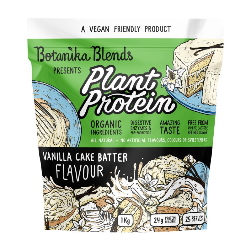 Plant Protein - Vanilla Cake Batter 1kg by BOTANIKA BLENDS Plant Protein - Vanilla Cake Batter 1kg by BOTANIKA BLENDS