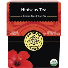 Organic Hibiscus Tea Bags (18) by BUDDHA TEAS