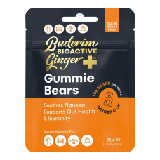 Bioactive Ginger+ Gummie Bears 25g by BUDERIM GINGER