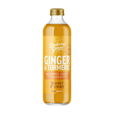 Ginger & Turmeric Wellness Shots 350ml by BUDERIM GINGER