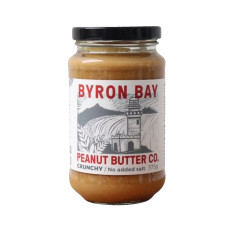Peanut Butter Crunchy Unsalted 375g by BYRON BAY PEANUT BUTTER