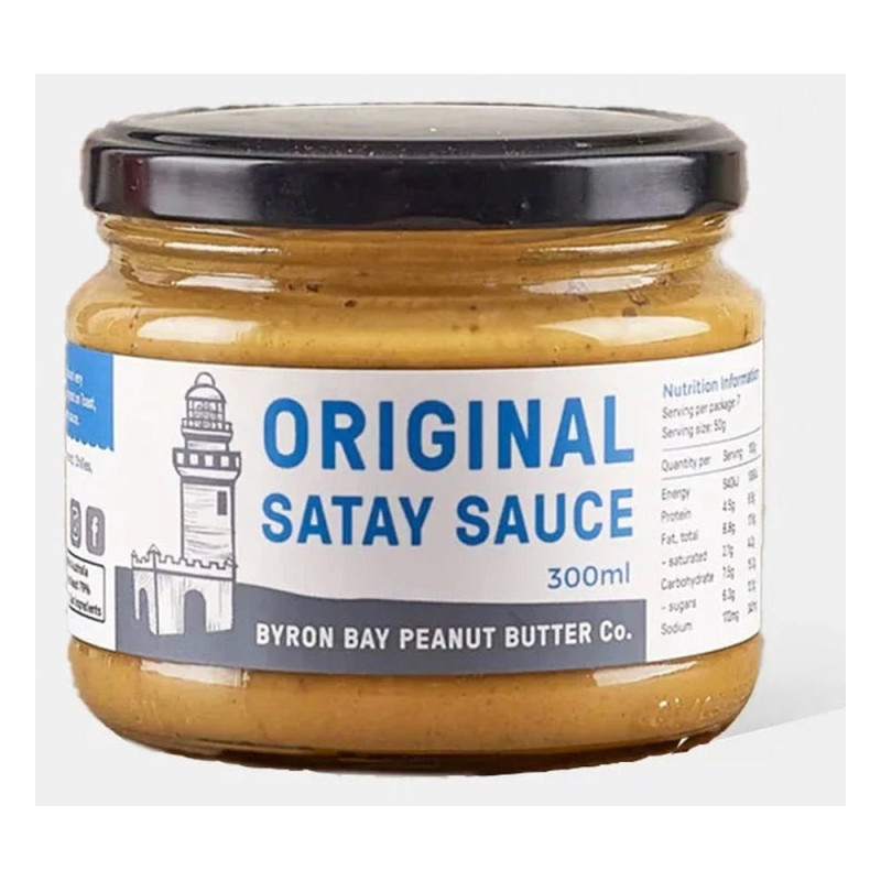 Satay Sauce Original 300g by BYRON BAY PEANUT BUTTER Satay Sauce Original 300g by BYRON BAY PEANUT BUTTER