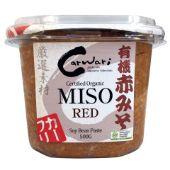 Organic Unpasturised Red Miso Paste 500g by CARWARI