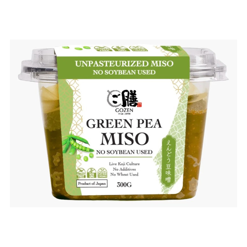 Unpasteurized Green Pea Miso 300g by CARWARI Unpasteurized Green Pea Miso 300g by CARWARI