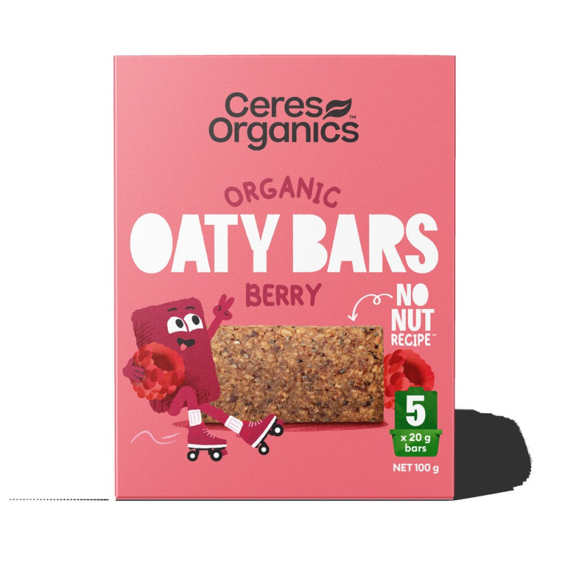 Organic Oaty Bars Berry (5x20g) by CERES ORGANICS