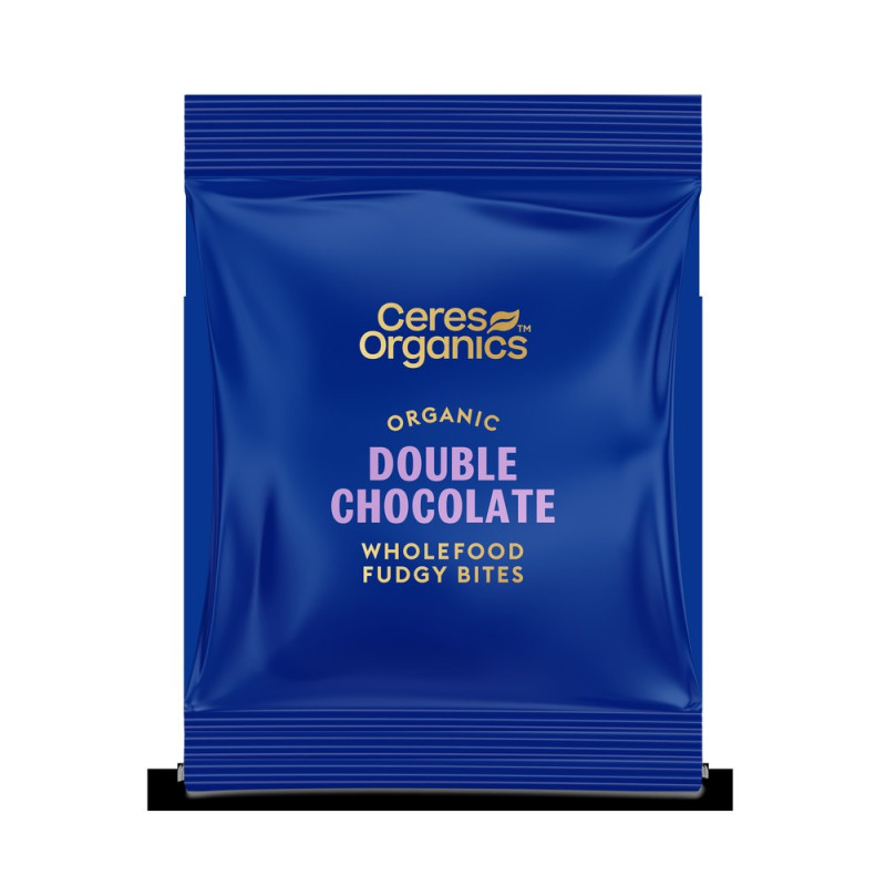 Double Chocolate Wholefood Fudgy Bites 30g by CERES ORGANICS Double Chocolate Wholefood Fudgy Bites 30g by CERES ORGANICS