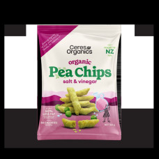 Organic Pea Chips - Salt & Vinegar 100g by CERES ORGANICS